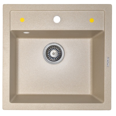 Ecoshtein PLATZ 515, мойка, гранит, бежевый