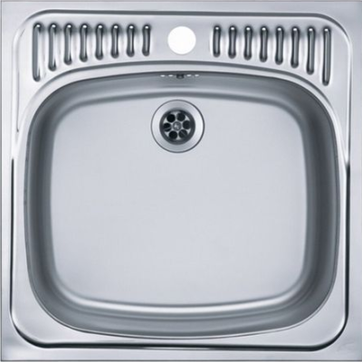 Фото товара: ALVEUS BASIC 130 NAT-60, мойка, нержавеющая сталь (в комплекте с сифоном 1011717)