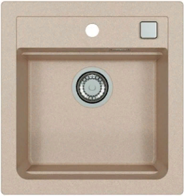 ALVEUS GRANITAL ATROX 20 TERRA - G22, мойка, гранит, песочный (в комплекте с сифоном 1132823)