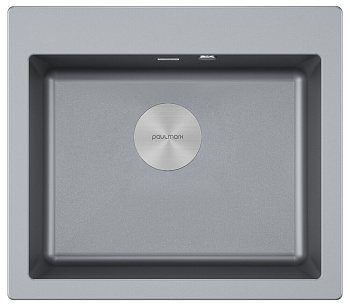 Фото товара: Paulmark KANTE 60, мойка, гранит, серый металлик