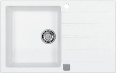 ALVEUS GRANITAL CADIT 20 ARCTIC - G11, мойка, гранит, белый (в комплекте с сифоном 1132823)