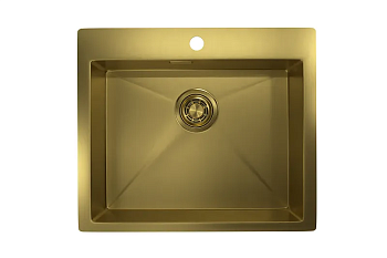 Фото товара: GRANULA 5951 мойка, нержавеющая сталь, золото сатин