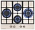 Фото товара: MEFERI MGH604BG GLASS RETRO газовая поверхность