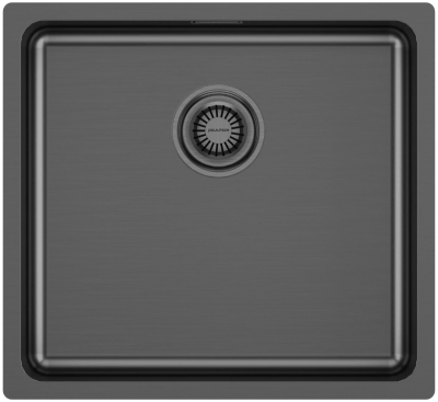 Paulmark VISTA 48, мойка, нержавеющая сталь, вороненая сталь
