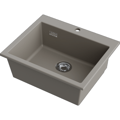 Детальное фото товара: Omoikiri Omishima 60-DG Matt, мойка, керамика, dust grey матовый