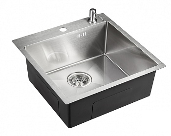 Фото товара: Emar EMB-117A PVD Nano Satine, мойка, нержавеющая сталь сатин