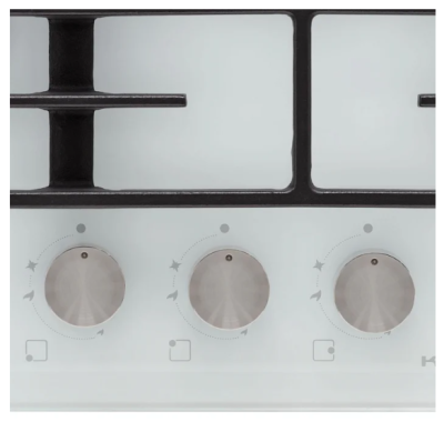 Krona HAGEL 45 WH W Детальное фото товара: Krona HAGEL 45 WH W газовая поверхность