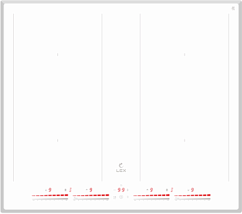 Фото товара: LEX EVI 641С WH индукционная поверхность