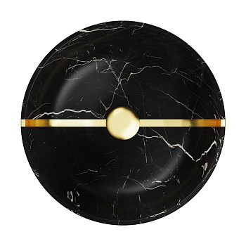 Фото товара: Omoikiri Hitomi-BL Marble, раковина, керамика, черный 