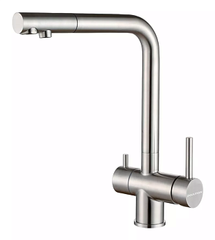 Фото товара: Paulmark SKALEN, смеситель, брашированная сталь