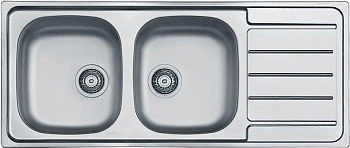 Фото товара: ALVEUS LINE 100 NAT-90, мойка, нержавеющая сталь (в комплекте с сифоном 1130555)