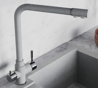 Детальное фото товара: Polygran Вега, смеситель, серый №14