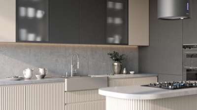 Детальное фото товара: Omoikiri Kinokawa 90-GR, мойка, керамика, leningrad grey