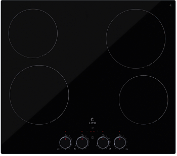Фото товара: LEX EVH 6040 M BL стеклокерамическая поверхность