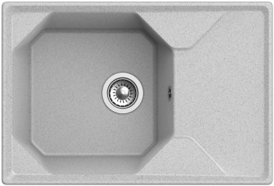 Детальное фото товара: GranFest UNIQUE GF-U-740L, мойка, мрамор, серый