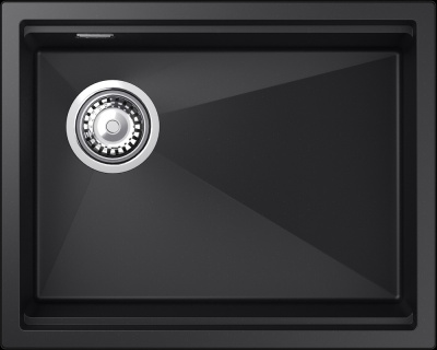 Rivelato LINO LN-554-L nero, мойка, гранит, черный