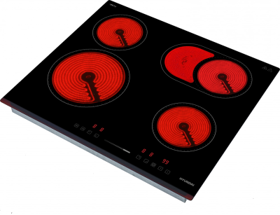 Детальное фото товара: Hyundai HHE 6672 BG стеклокерамическая поверхность