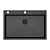 Фото товара: Paulmark KRONER-EDGE 75, мойка, нержавеющая сталь, вороненая сталь