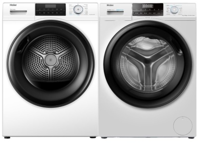 Haier стирка HW90-BP14929B + сушка HD90-A2929B + соед.эл CK-1