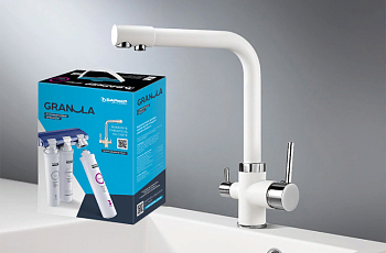 Фото товара: GRANULA 2015 смеситель, гранит, арктик + АКС-002 фильтр Барьер ЭКСПЕРТ