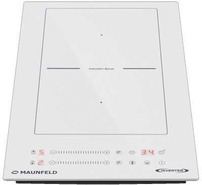 Maunfeld CVI292S2BWH Inverter Детальное фото товара: Maunfeld CVI292S2BWH Inverter индукционная поверхность