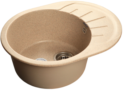 Детальное фото товара: GranFest RONDO GF-R-580 L, мойка, мрамор, песочный