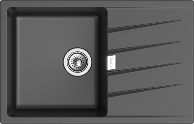 Детальное фото товара: Rivelato RAUM RM-78 antracite, мойка, гранит, антрацит
