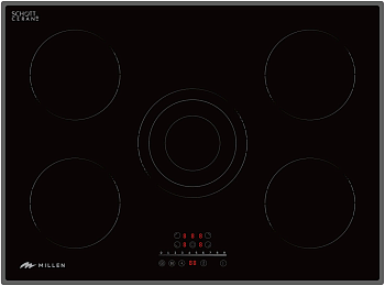 Фото товара: MILLEN MEH 702 BL стеклокерамическая поверхность