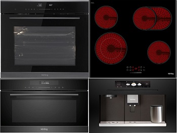 Фото товара: KORTING HK 62550 B + OKB 1331 S GNBX + KMI 830 GNBX + KCM 9830 BCG