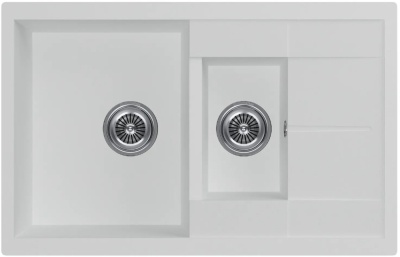 KUCHENSTERN FLUG 60-2, мойка, гранит, белый