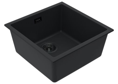 Детальное фото товара: ALVEUS OMNI 20 GRANITAL DEEP BLACK-G90 BE, мойка, гранит, черный матовый (в комп. с сифоном 1148151)