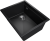 Rivelato LINO LN-554-L nero, мойка, гранит, черный Детальное фото товара: Rivelato LINO LN-554-L nero мойка, гранит, чёрный