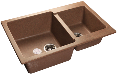 GranFest PRACTIK GF-P-780 K, мойка, мрамор, терракот