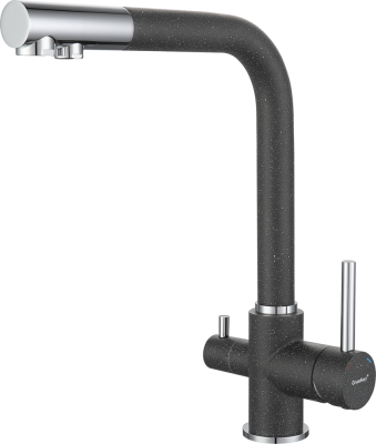 Детальное фото товара: GranFest 3611, смеситель, мрамор, графит