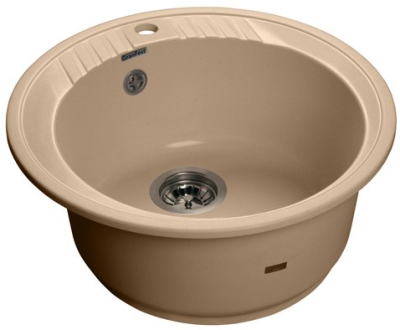 Детальное фото товара: GranFest RONDO GF-R-520, мойка, мрамор, топаз