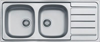 Детальное фото товара: ALVEUS LINE 100 NAT-90, мойка, нержавеющая сталь (в комплекте с сифоном 1130555)