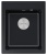 Paulmark KANTE 40, мойка, гранит, черный металлик Детальное фото товара: Paulmark KANTE 40, мойка, гранит, черный металлик