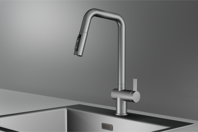 Детальное фото товара: GRANULA 7273 смеситель, сталь матовая