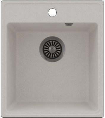 Детальное фото товара: Maunfeld Perla 425 MFQS-425W, мойка, гранит, кремовый