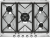 Smeg SR975XGH Детальное фото товара: Smeg SR975XGH газовая поверхность