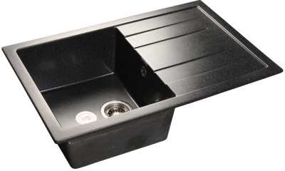 Детальное фото товара: GranFest QUADRO GF-Q-780 L, мойка, мрамор, черный