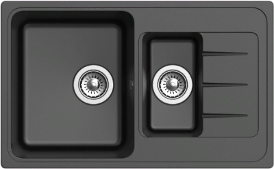 Детальное фото товара: Ewigstein Elegant E- 60KF, мойка, гранит, черный