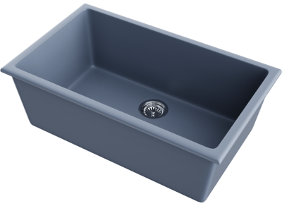 Детальное фото товара: Omoikiri Okinoshima 76-U/I-SB, мойка, керамика, smoky blue
