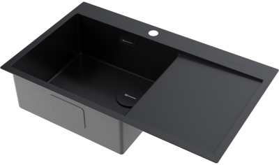 Детальное фото товара: Omoikiri Akisame 86-L Side-GB, мойка, нержавеющая сталь, чаша слева