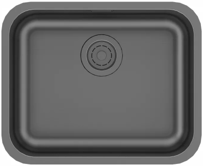 Детальное фото товара: Paulmark VELLO 53 UNI, мойка, нержавеющая сталь, вороненая сталь