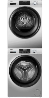 Детальное фото товара: Haier стирка HW90-BP14929BS + сушка HD90-A2929BS + соед.эл CKS-1