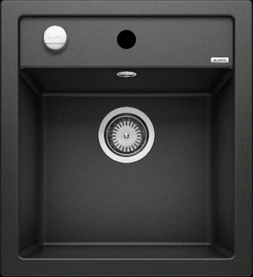 Blanco Dalago 45, мойка, гранит, черный с клапаном-автоматом Blanco Dalago 45, мойка, гранит, черный с клапаном-автоматом