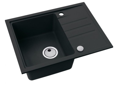 Детальное фото товара: ALVEUS INTERMEZZO 30 GRANITAL DEEP BLACK-G90, мойка, гранит, темно-черный (в ком. с сифоном 1117292)