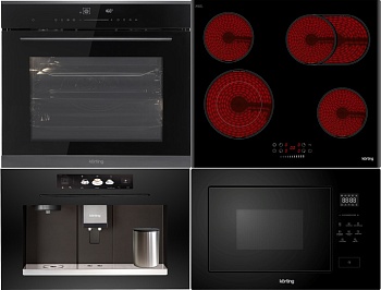 Фото товара: KORTING HK 62550 B + OKB 1331 S GNBX + KMI 827 GN + KCM 9830 BCG