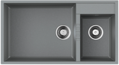 Omoikiri Tedori 85-2-U-GR, мойка, гранит, leningrad grey